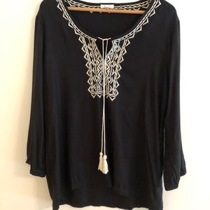 Joie Embroidered Blouse